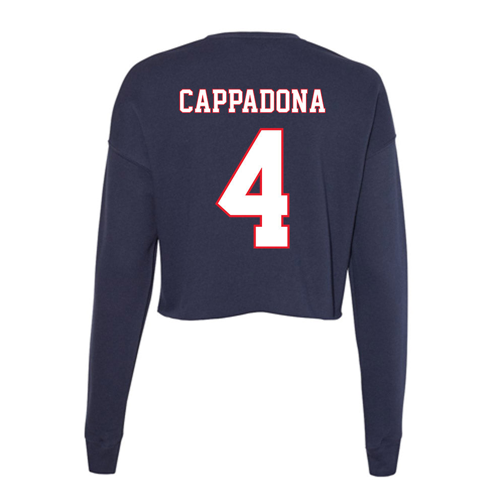 UConn - NCAA Women's Soccer : Lucy Cappadona - Women's Cropped Crew Fleece-1