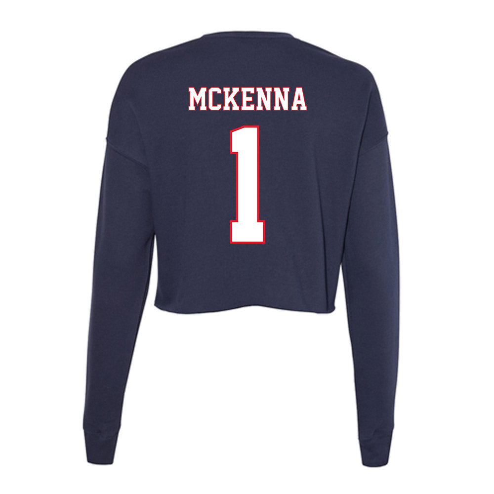 UConn - NCAA Women's Field Hockey : Natalie Mckenna - Women's Cropped Crew Fleece-1