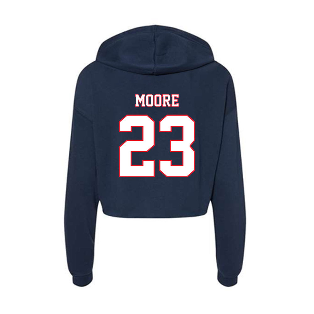 UConn - Women's Basketball Legends : Maya Moore - Women's Crop Fleece Hoodie-1