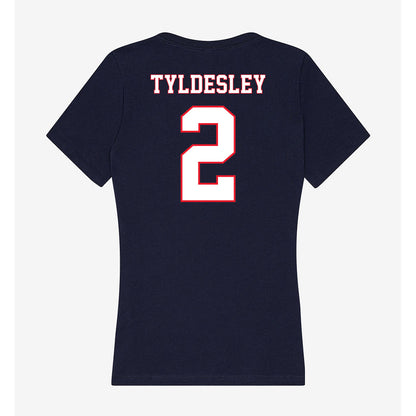 UConn - NCAA Women's Lacrosse : Caitlyn Tyldesley - Women's V-Neck T-Shirt-1