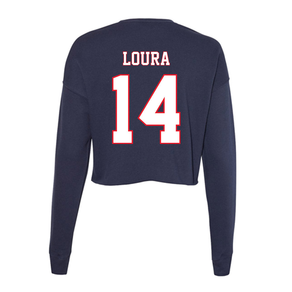 UConn - NCAA Men's Soccer : Jack Loura - Women's Cropped Crew Fleece-1