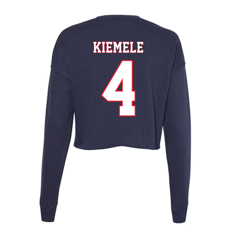 UConn - NCAA Softball : Stella Kiemele - Women's Cropped Crew Fleece-1