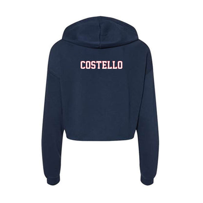 UConn - NCAA Men's Golf : Matthew Costello - Women's Crop Fleece Hoodie-1