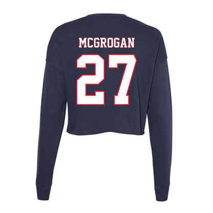 UConn - NCAA Women's Lacrosse : Eve McGrogan - Women's Cropped Crew Fleece-1