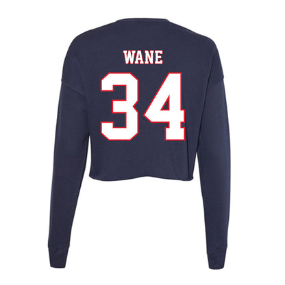 UConn - Men's Basketball Legends : Souleymane Wane - Women's Cropped Crew Fleece-1