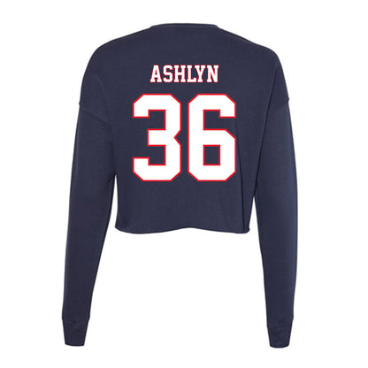 UConn - NCAA Women's Lacrosse : Ashlyn Roberts Ashlyn - Women's Cropped Crew Fleece-1