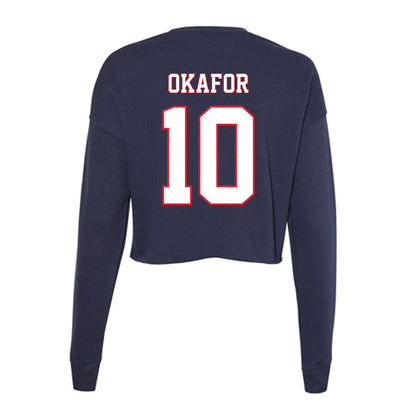 UConn - NCAA Women's Soccer : Chioma Okafor - Women's Cropped Crew Fleece-1