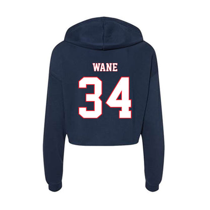 UConn - Men's Basketball Legends : Souleymane Wane - Women's Crop Fleece Hoodie-1