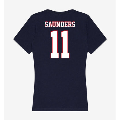 UConn - NCAA Men's Soccer : Balthazar Saunders - Women's V-Neck T-Shirt-1
