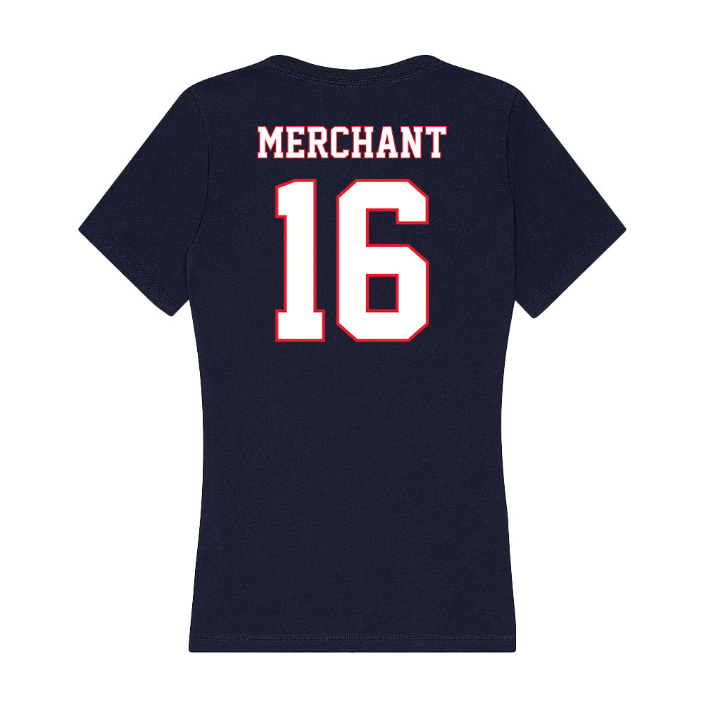 UConn - NCAA Women's Soccer : Abigail Merchant - Women's V-Neck T-Shirt-1