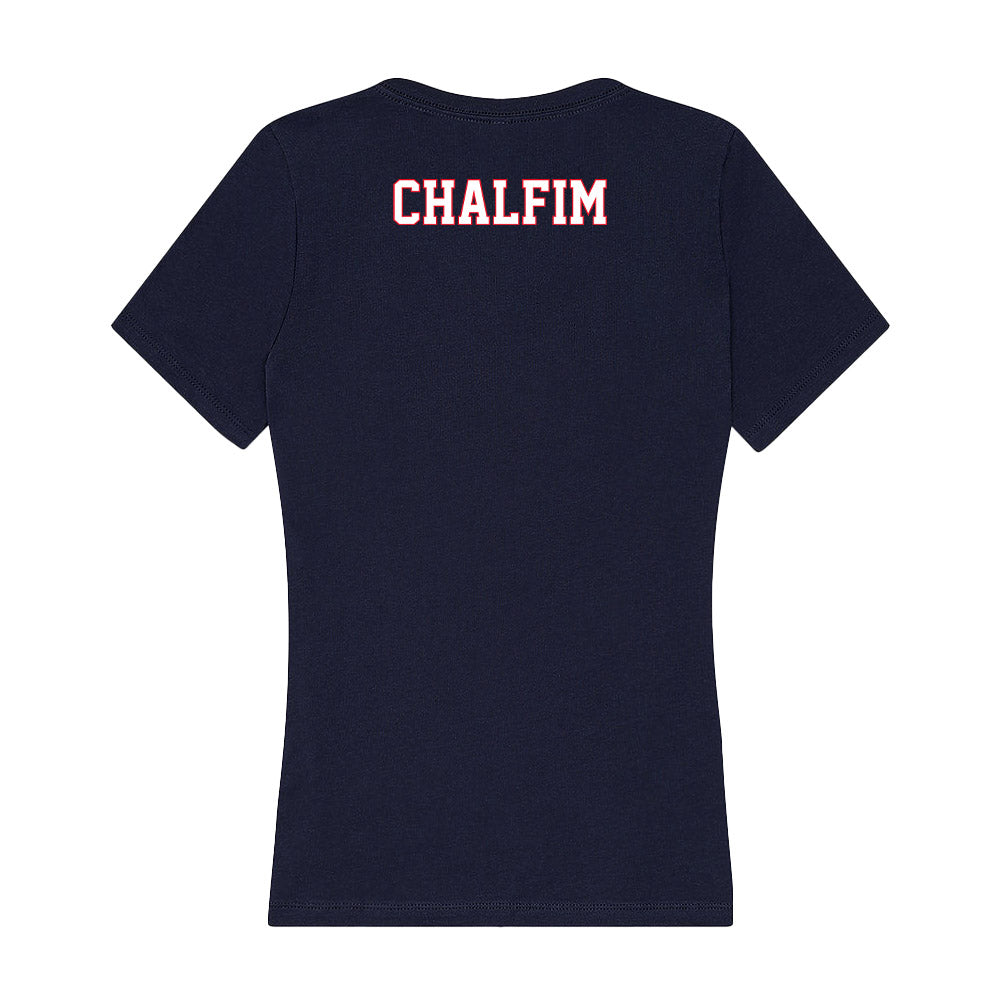 UConn - NCAA Women's Track & Field : Madison Chalfim - Women's V-Neck T-Shirt-1