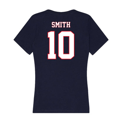 UConn - NCAA Football : Caleb Smith - Women's V-Neck T-Shirt-1