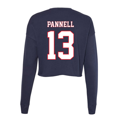 UConn - NCAA Women's Volleyball : Taylor Pannell - Women's Cropped Crew Fleece-1