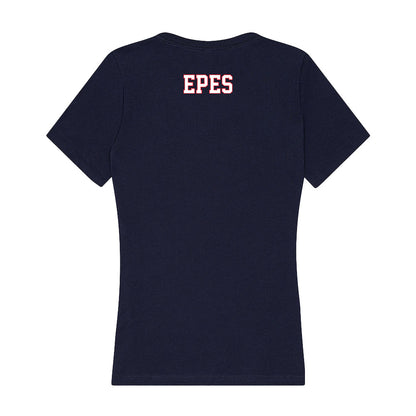 UConn - NCAA Women's Swimming & Diving : Ella Epes - Women's V-Neck T-Shirt-1