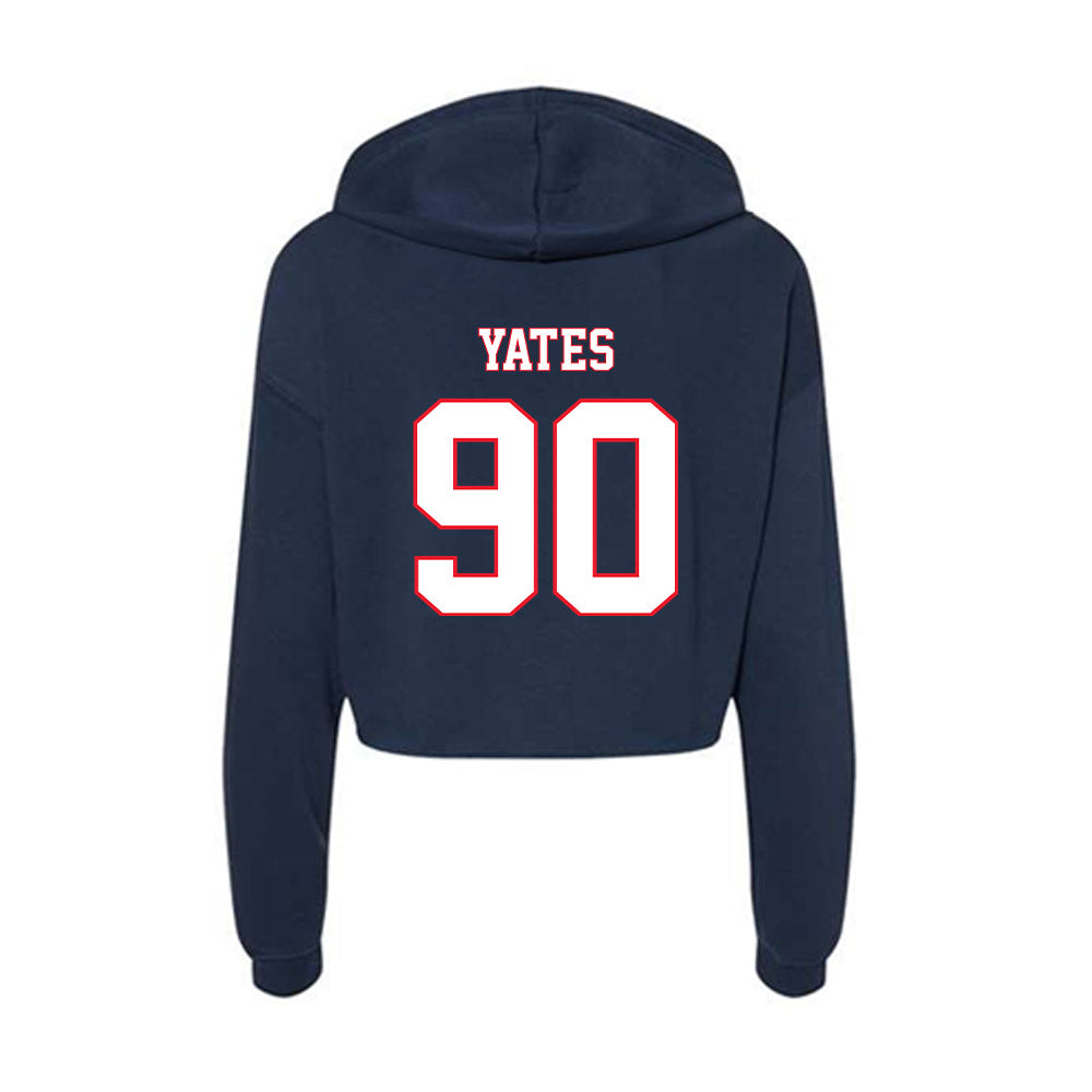 UConn - NCAA Football : Pryce Yates - Women's Crop Fleece Hoodie-1