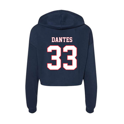 UConn - NCAA Women's Soccer : Lina Dantes - Women's Crop Fleece Hoodie-1