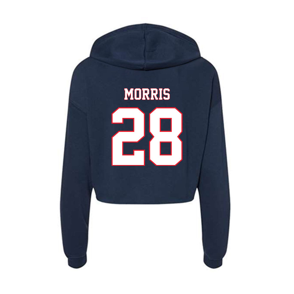 UConn - NCAA Football : Jon Morris - Women's Crop Fleece Hoodie-1