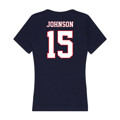 UConn - NCAA Women's Soccer : Anaya Johnson - Women's V-Neck T-Shirt-1