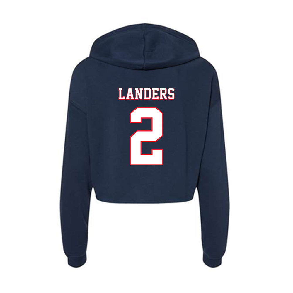 UConn - NCAA Women's Soccer : Chloe Landers - Women's Crop Fleece Hoodie-1