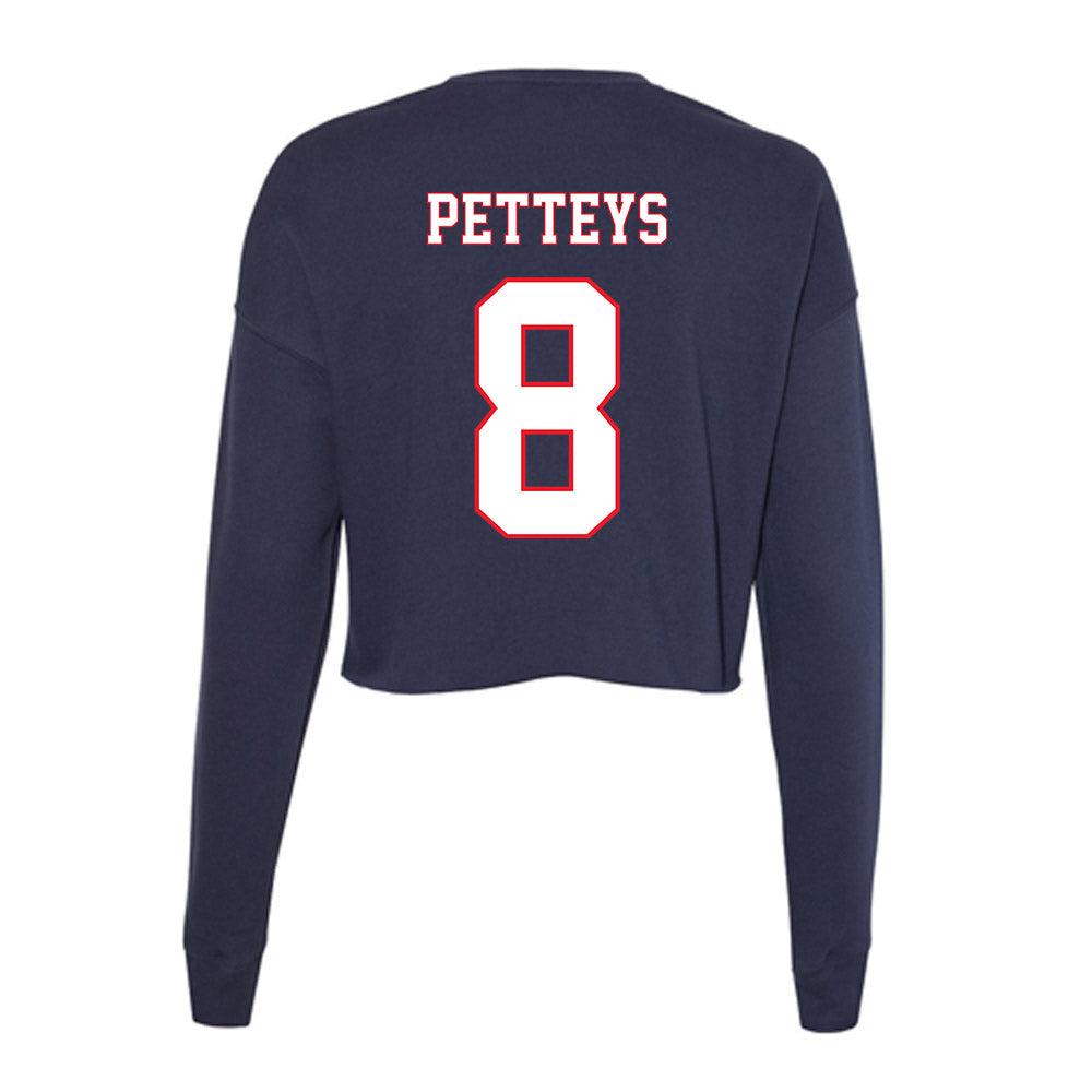 UConn - NCAA Softball : Cat Petteys - Women's Cropped Crew Fleece-1