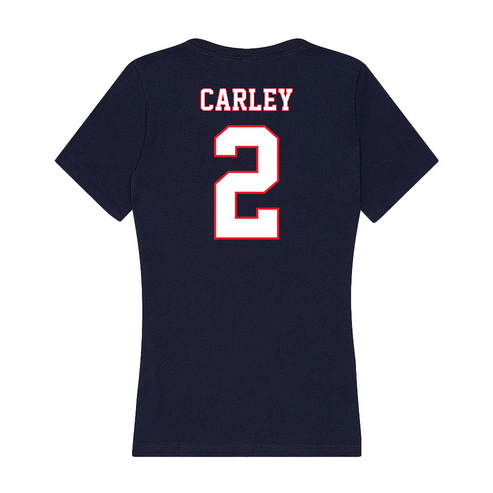 UConn - NCAA Women's Volleyball : Maggie Carley - Women's V-Neck T-Shirt-1