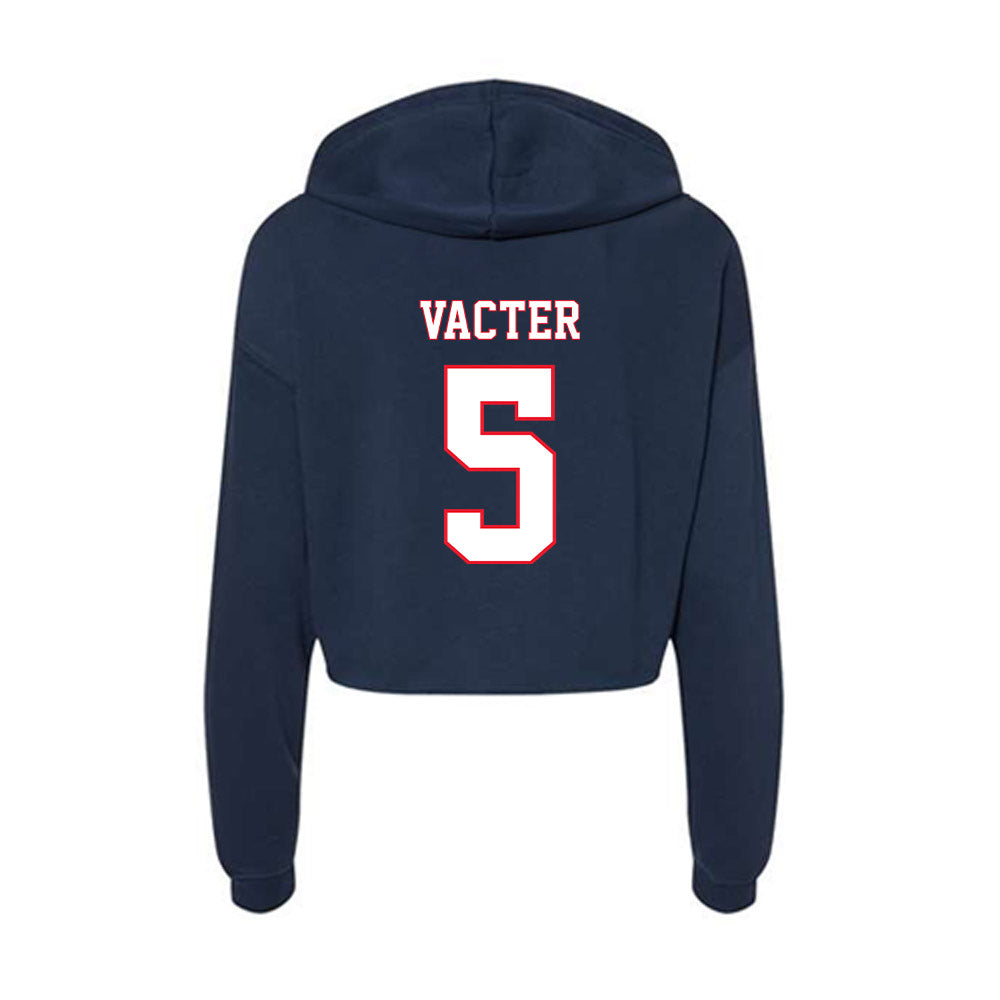 UConn - NCAA Men's Soccer : Guillaume Vacter - Women's Crop Fleece Hoodie-1