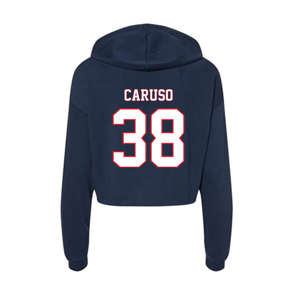 UConn - NCAA Baseball : JT Caruso - Women's Crop Fleece Hoodie-1