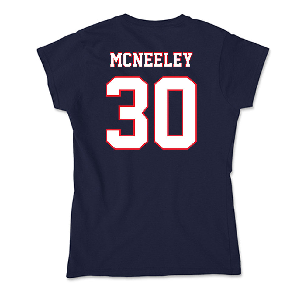 UConn - NCAA Men's Basketball : Liam McNeeley - Soft Style Women’s T-Shirt-1