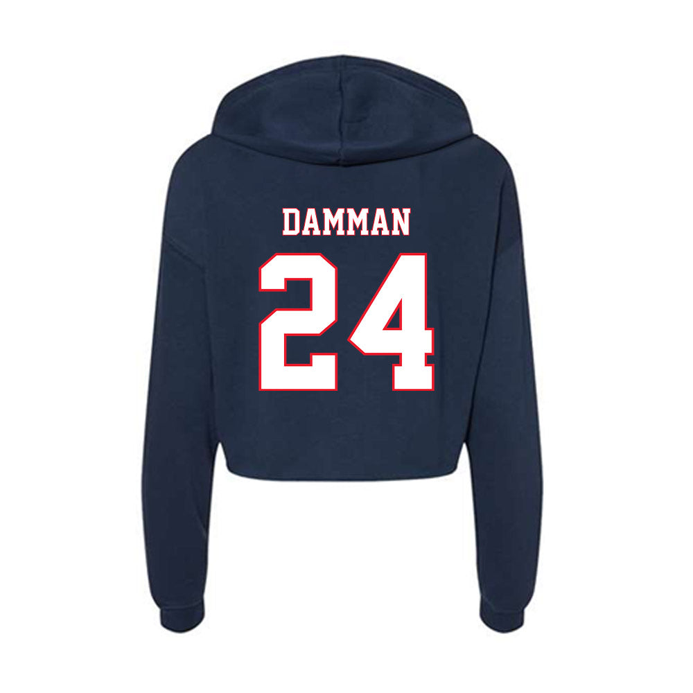 UConn - NCAA Women's Field Hockey : Jasmijn Damman - Women's Crop Fleece Hoodie-1