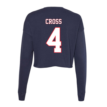 UConn - NCAA Football : Stanley Cross - Women's Cropped Crew Fleece-1