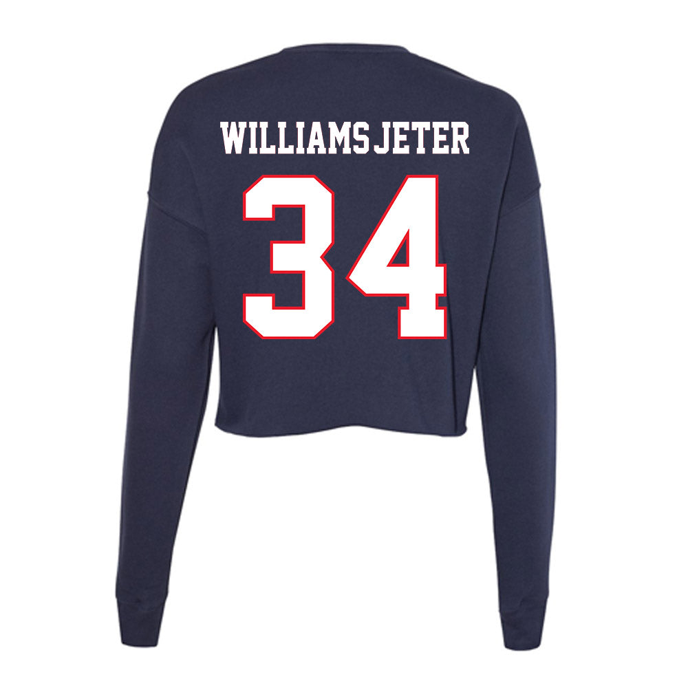 UConn - Women's Basketball Legends : Tamika Williams-Jeter - Women's Cropped Crew Fleece-1