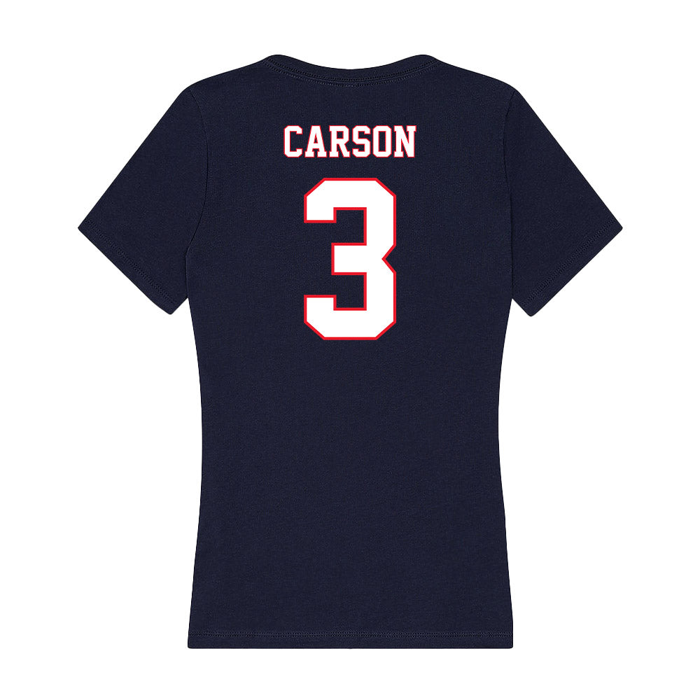 UConn - NCAA Women's Soccer : Anna Carson - Women's V-Neck T-Shirt-1