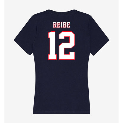 UConn - NCAA Men's Basketball : Eric Reibe - Women's V-Neck T-Shirt-1
