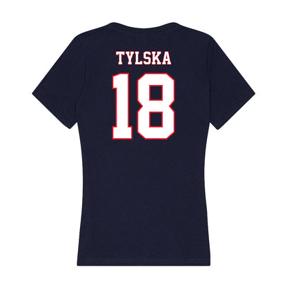 UConn - NCAA Women's Volleyball : Hanna Tylska - Women's V-Neck T-Shirt-1