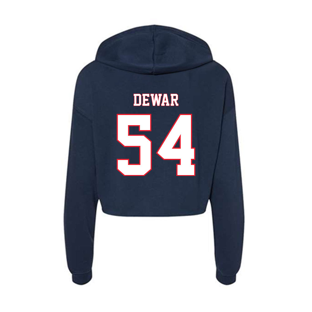 UConn - NCAA Women's Ice Hockey : Livvy Dewar - Women's Crop Fleece Hoodie-1