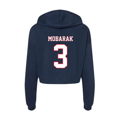 UConn - NCAA Women's Ice Hockey : Martha Mobarak - Women's Crop Fleece Hoodie-1