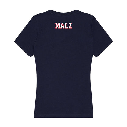 UConn - NCAA Women's Track & Field : Mallory Malz - Women's V-Neck T-Shirt-1