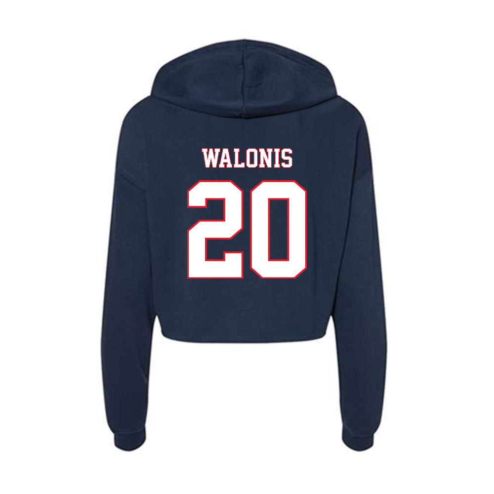 UConn - NCAA Women's Soccer : Brooke Walonis - Women's Crop Fleece Hoodie-1