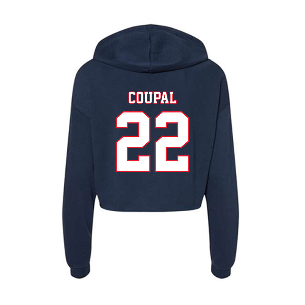 UConn - NCAA Softball : Haley Coupal - Women's Crop Fleece Hoodie-1