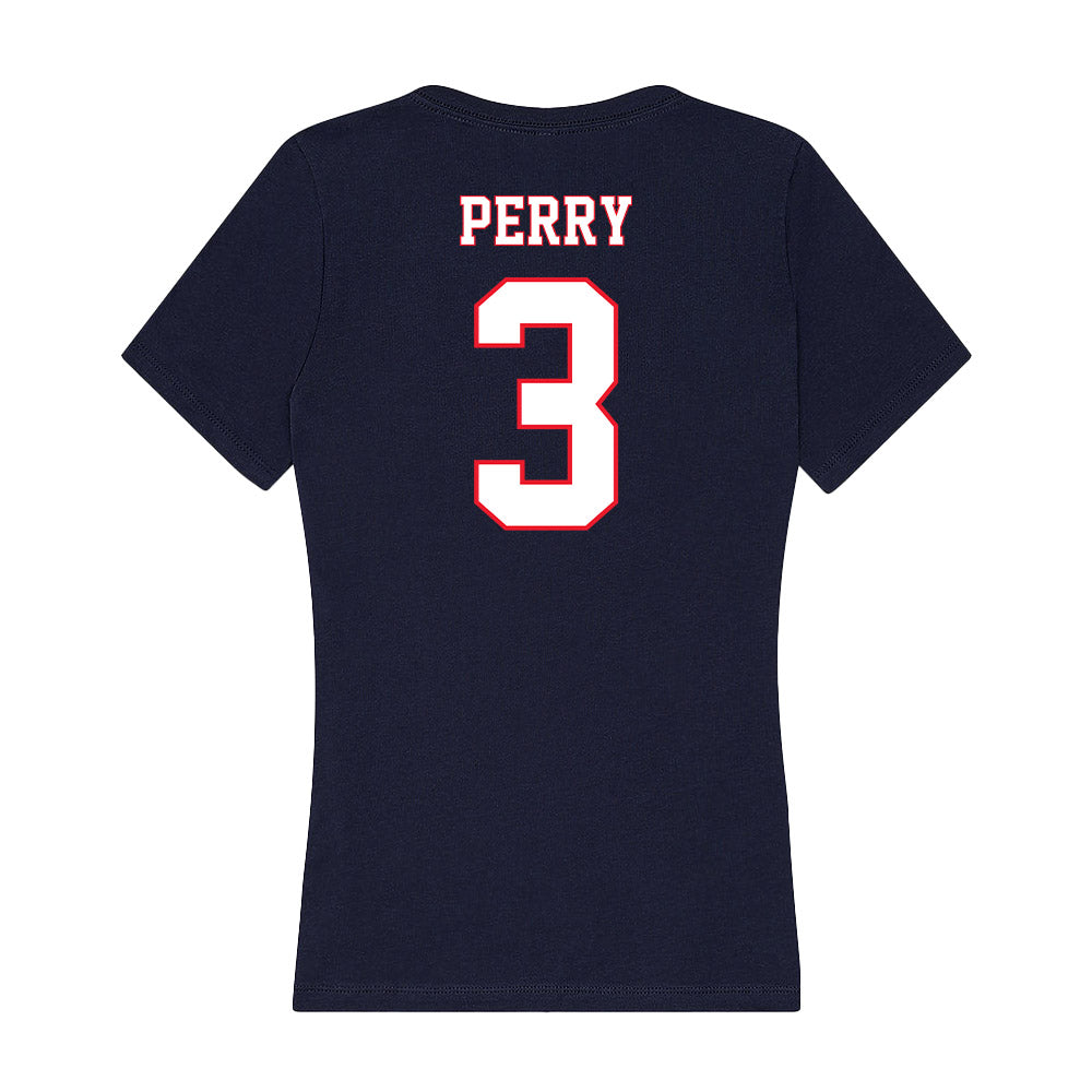 UConn - NCAA Women's Volleyball : Jessica Perry - Women's V-Neck T-Shirt-1