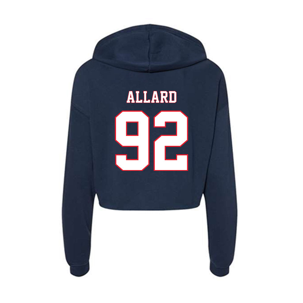 UConn - NCAA Women's Ice Hockey : Ashley Allard - Women's Crop Fleece Hoodie-1