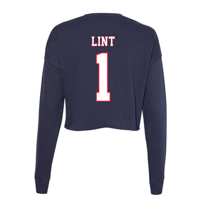 UConn - NCAA Women's Lacrosse : Gracie Lint - Women's Cropped Crew Fleece-1