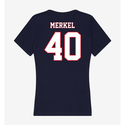 UConn - NCAA Women's Lacrosse : McKenna Merkel - Women's V-Neck T-Shirt-1