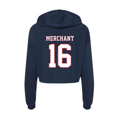 UConn - NCAA Women's Soccer : Abigail Merchant - Women's Crop Fleece Hoodie-1