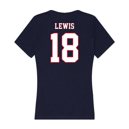 UConn - NCAA Women's Soccer : Laci Lewis - Women's V-Neck T-Shirt-1