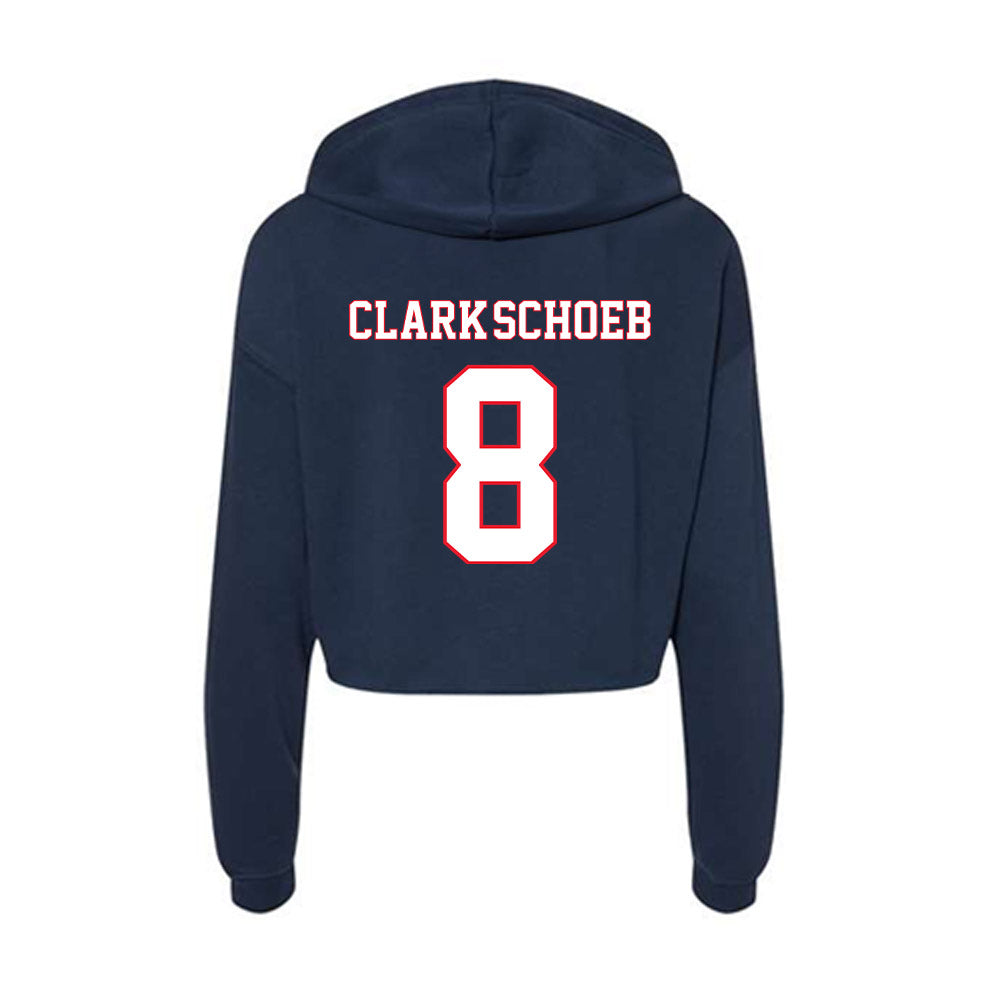 UConn - NCAA Women's Lacrosse : Barlow Clark-Schoeb - Women's Crop Fleece Hoodie-1