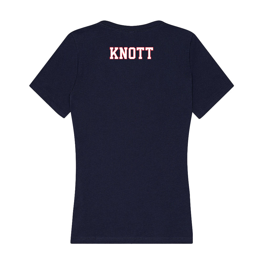 UConn - NCAA Women's Track & Field : Kalli Knott - Women's V-Neck T-Shirt-1