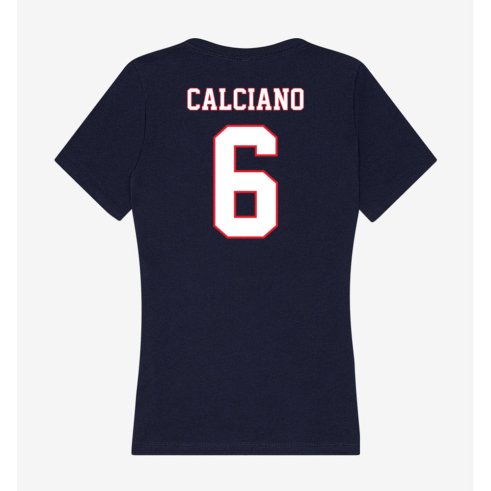 UConn - NCAA Softball : Ava Calciano - Women's V-Neck T-Shirt-1