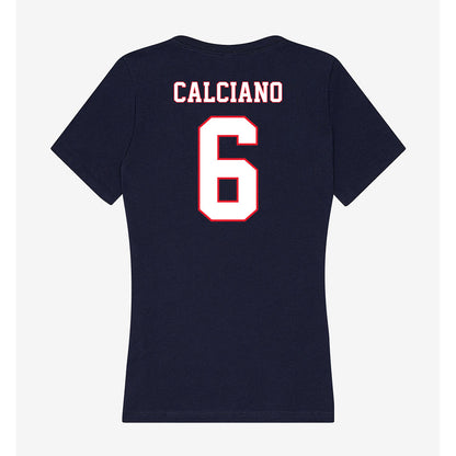 UConn - NCAA Softball : Ava Calciano - Women's V-Neck T-Shirt-1