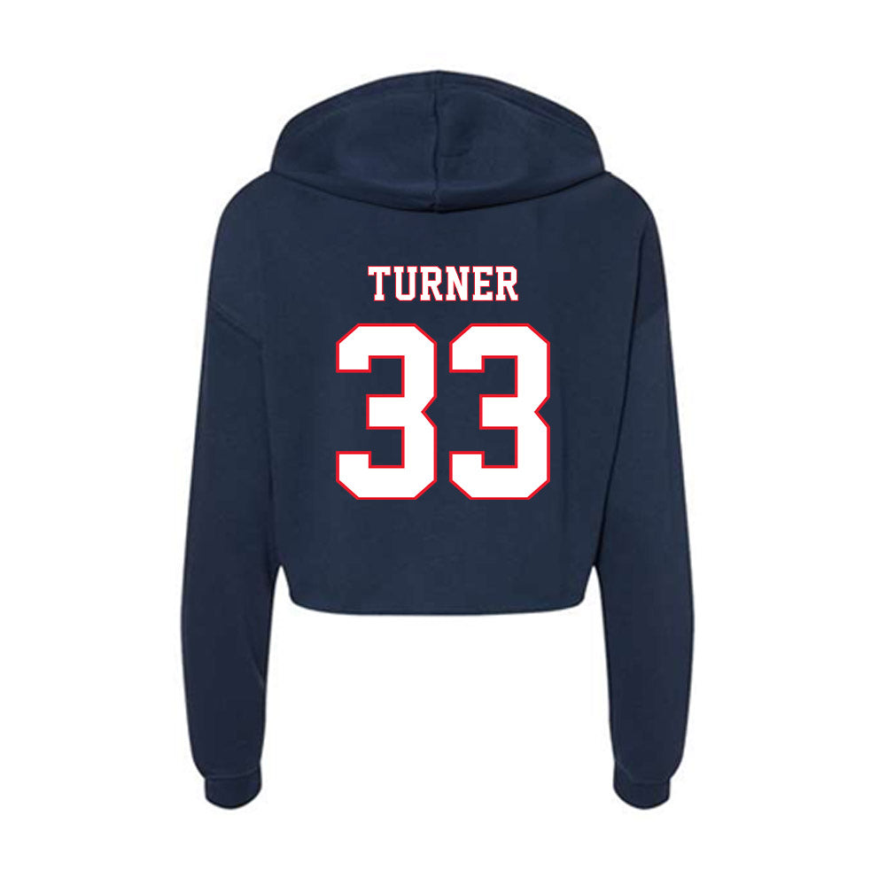 UConn - Women's Basketball Legends : Barbara Turner - Women's Crop Fleece Hoodie-1